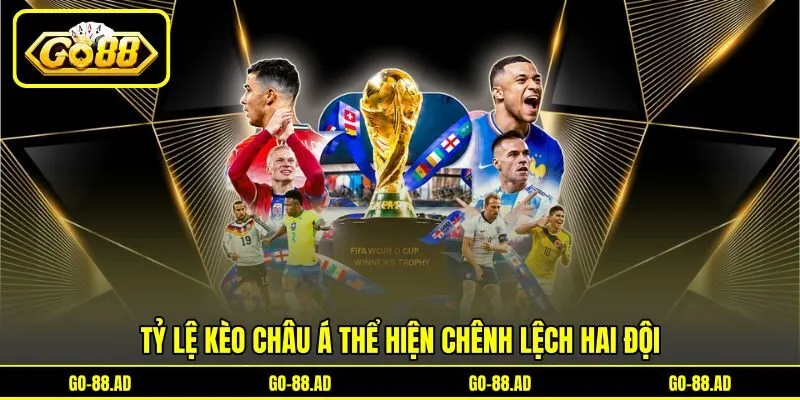 Tỷ lệ kèo châu Á thể hiện chênh lệch hai đội